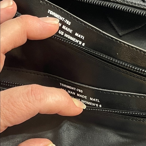 Demonia Black Buckle Platform Boots - Picture 12 of 16